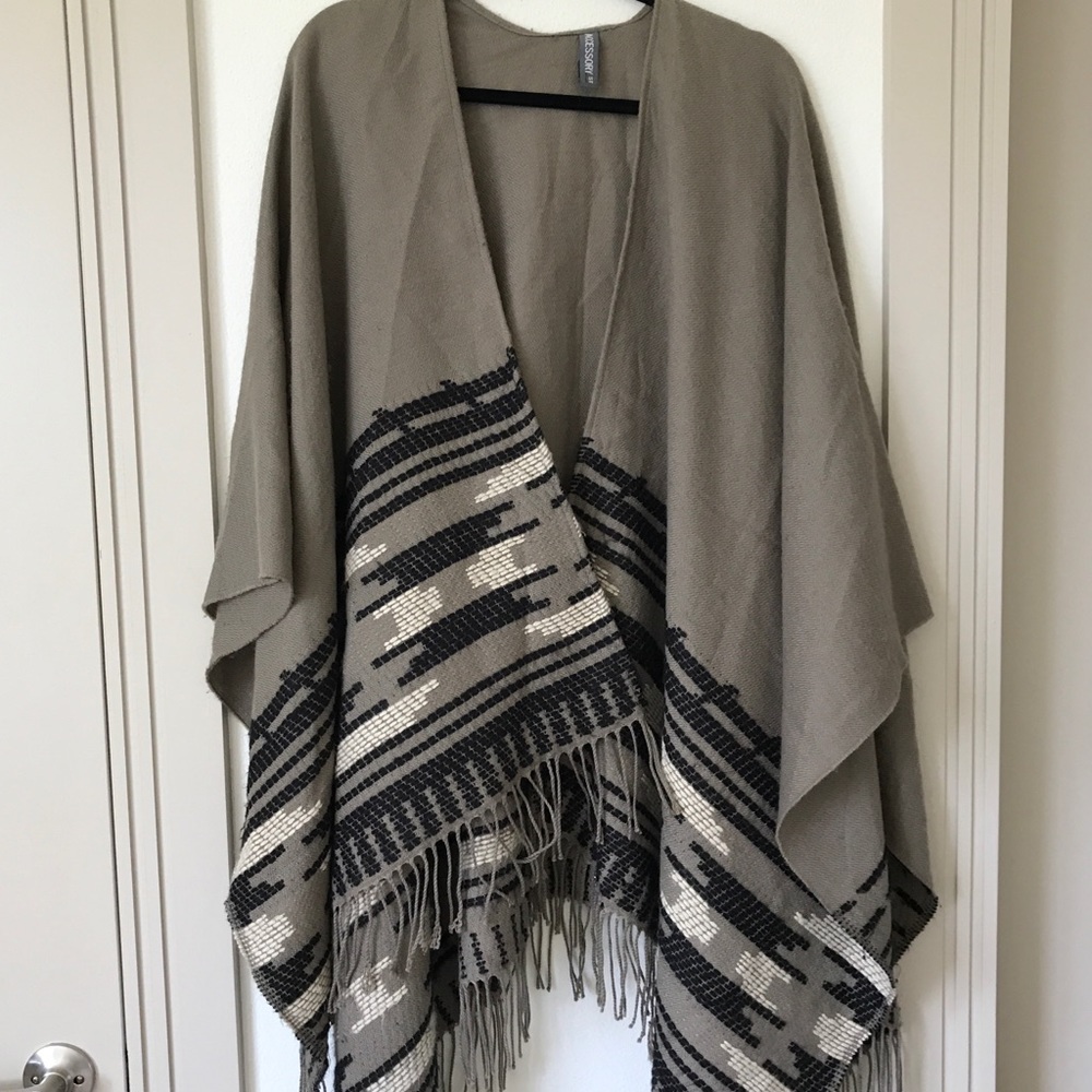 Fringed poncho